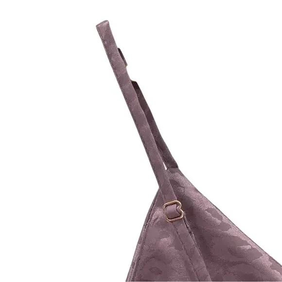 LASCANA Monotone Leopard Print Lingerie Slip Dress Nighty Size 8 Pinky/Purple - Picture 3 of 8